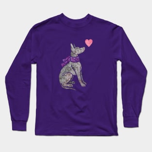 Xoloitzcuintle (Mexican Hairless Dog) Long Sleeve T-Shirt